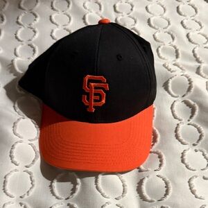 Kids Black and Orange SF Giants Baseball Cap